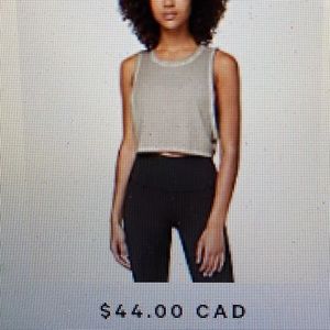 Lululemon Muscle Love Cropped Tank Top